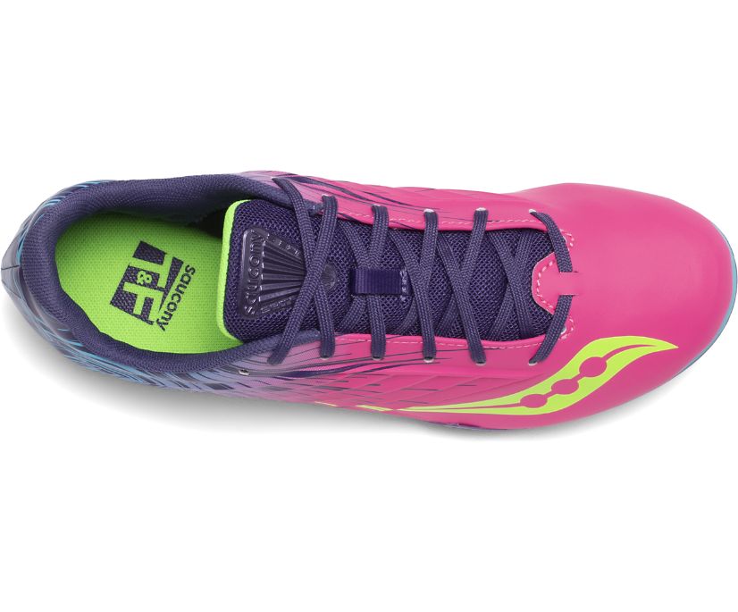 Saucony Spitfire 5 Women's Running Shoes Pink / Purple | Canada 203XYUF